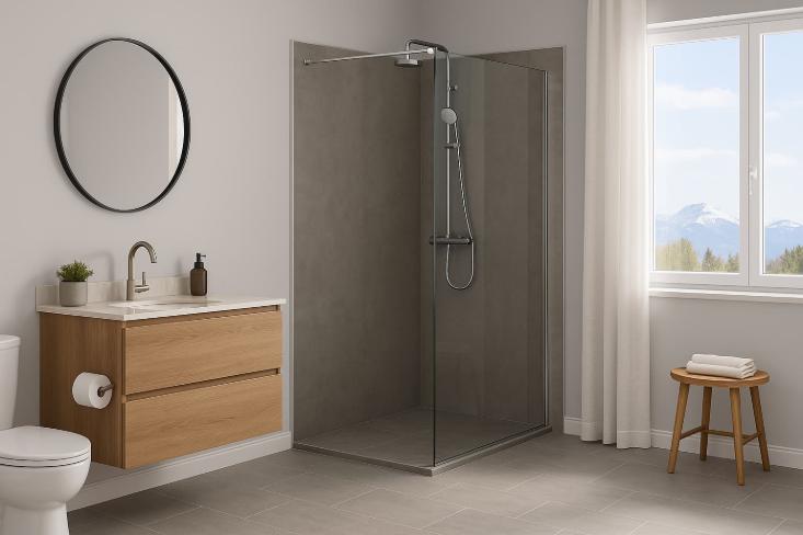 Endergebnis einer Renovierung mit Smartdusche